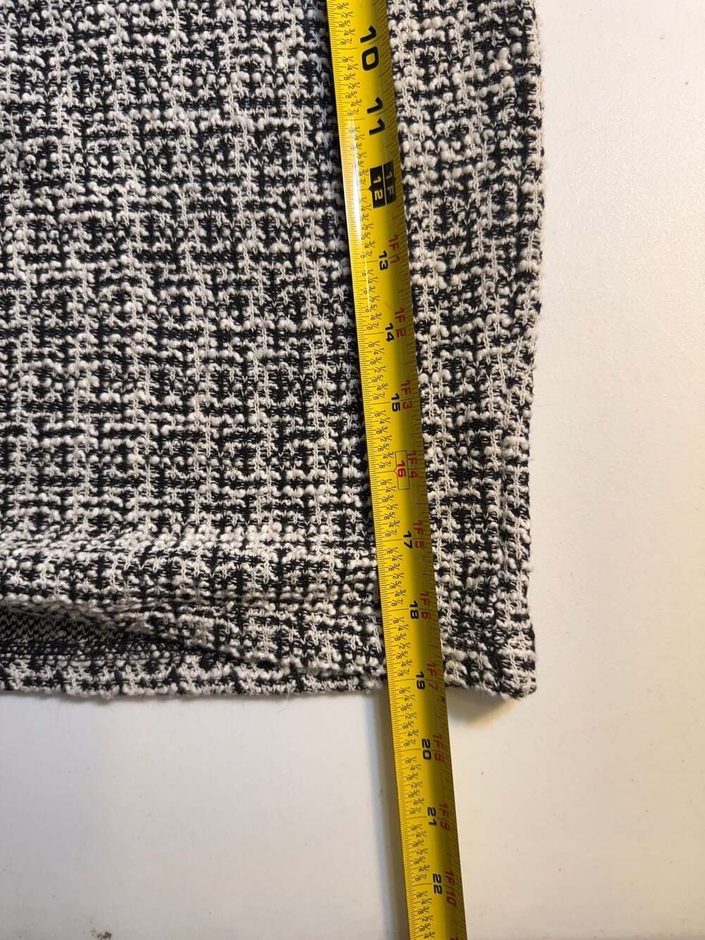 Max Studio Womens Black White Knit Tweed Mini Skirt 2708K16 Size Large NWT - Picture 5 of 6